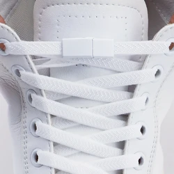 elastic laces  metal cross-lock Shoelaces without ties children adult sneakers fast on and off shoelace shoe accessories 1Pair