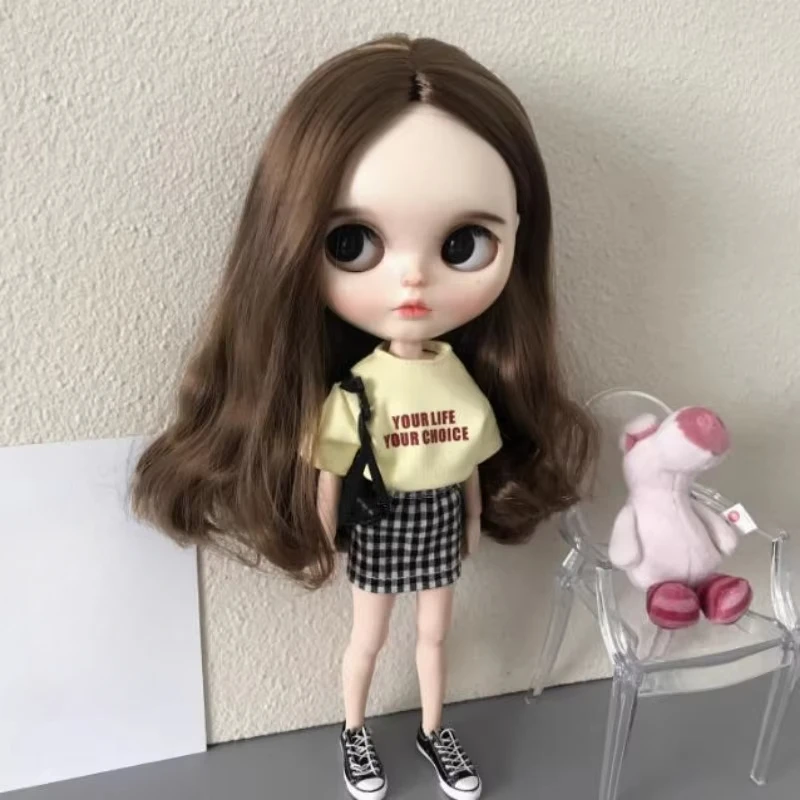 BBIKG334 新スタイル カスタムドール ピンクの服 Tシャツ パーカー パンツ bb fr ob24 ob27 pp liccaa ブライスドール用