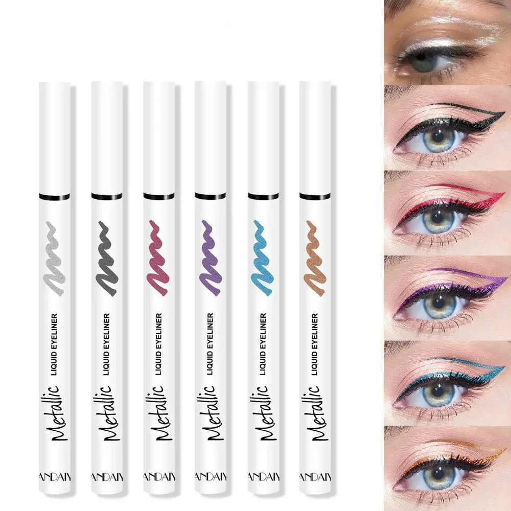 Glänzender flüssiger Eyeliner wasserdicht langlebiger Eyeliner Bleistift Eyeliner flüssiger Stift kosmetische Werkzeuge schnell trocknend nicht natürlich blühen