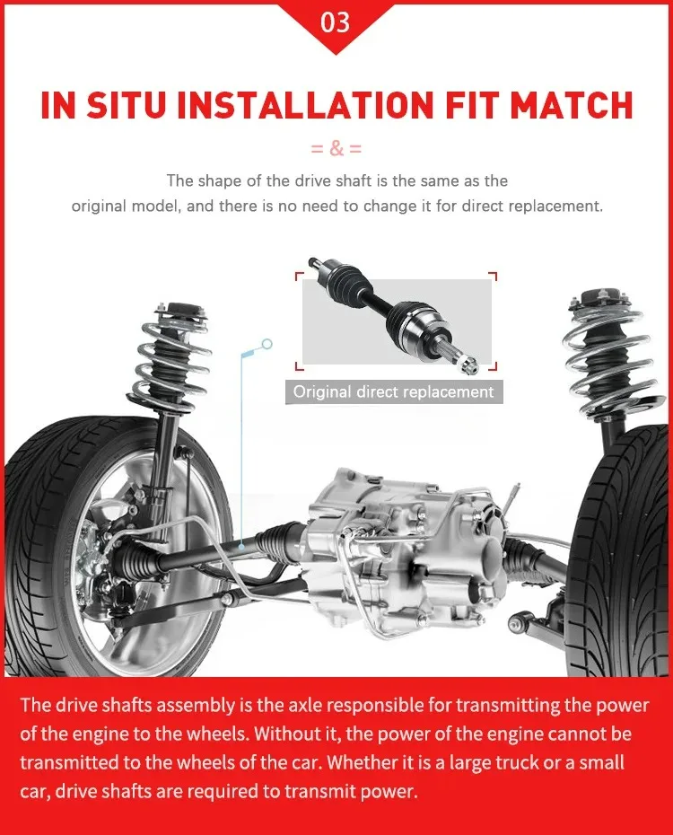 أعلى جودة ForLEXUS RX300 عمود المحرك الأمامي الأيسر OEM: 43420-48010 43410-48010 #6