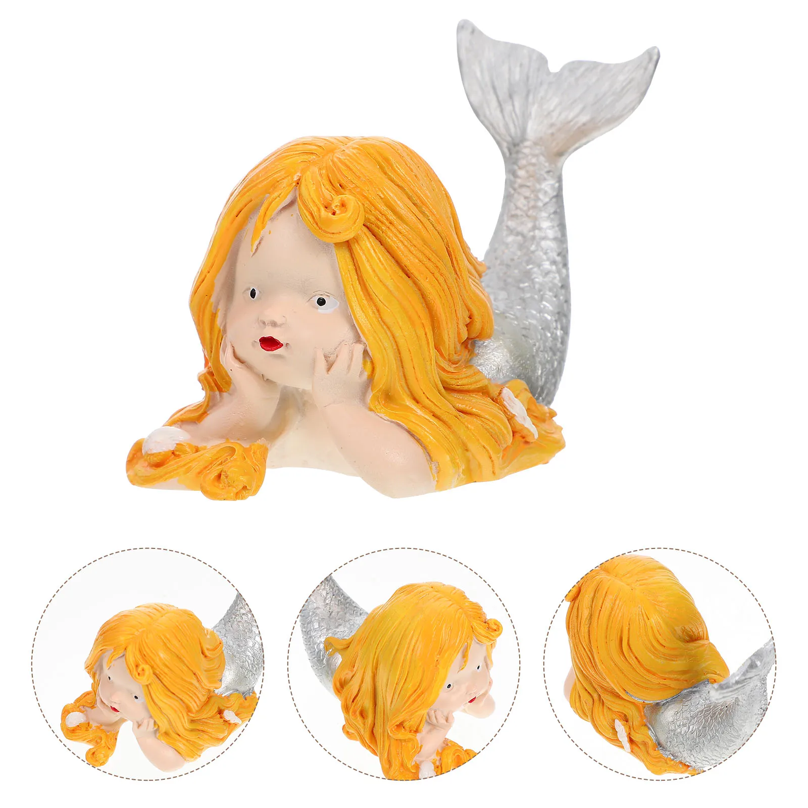 

Mermaid Ornaments Aquarium Fish Home Decor Tank Statue Landscape Accessories Substrate for Aquariums