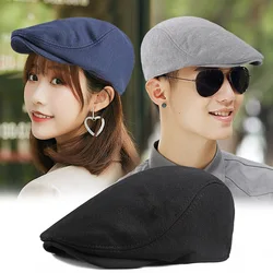 Cotton Knit Berets Men Women Newsboy Caps Girl Casquettet French Artist Beanie Hat Vintage Plain Elegant Hot-sales