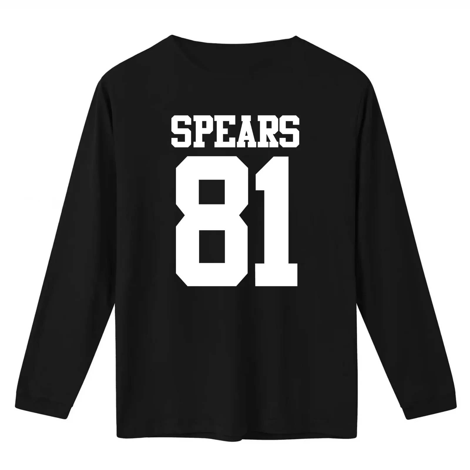 SPEARS 81 T-Shirt Summer Casual Cotton Tee Oversized Streetwear Tops Vintage Graphic Print Loose Fit Short Sleeve