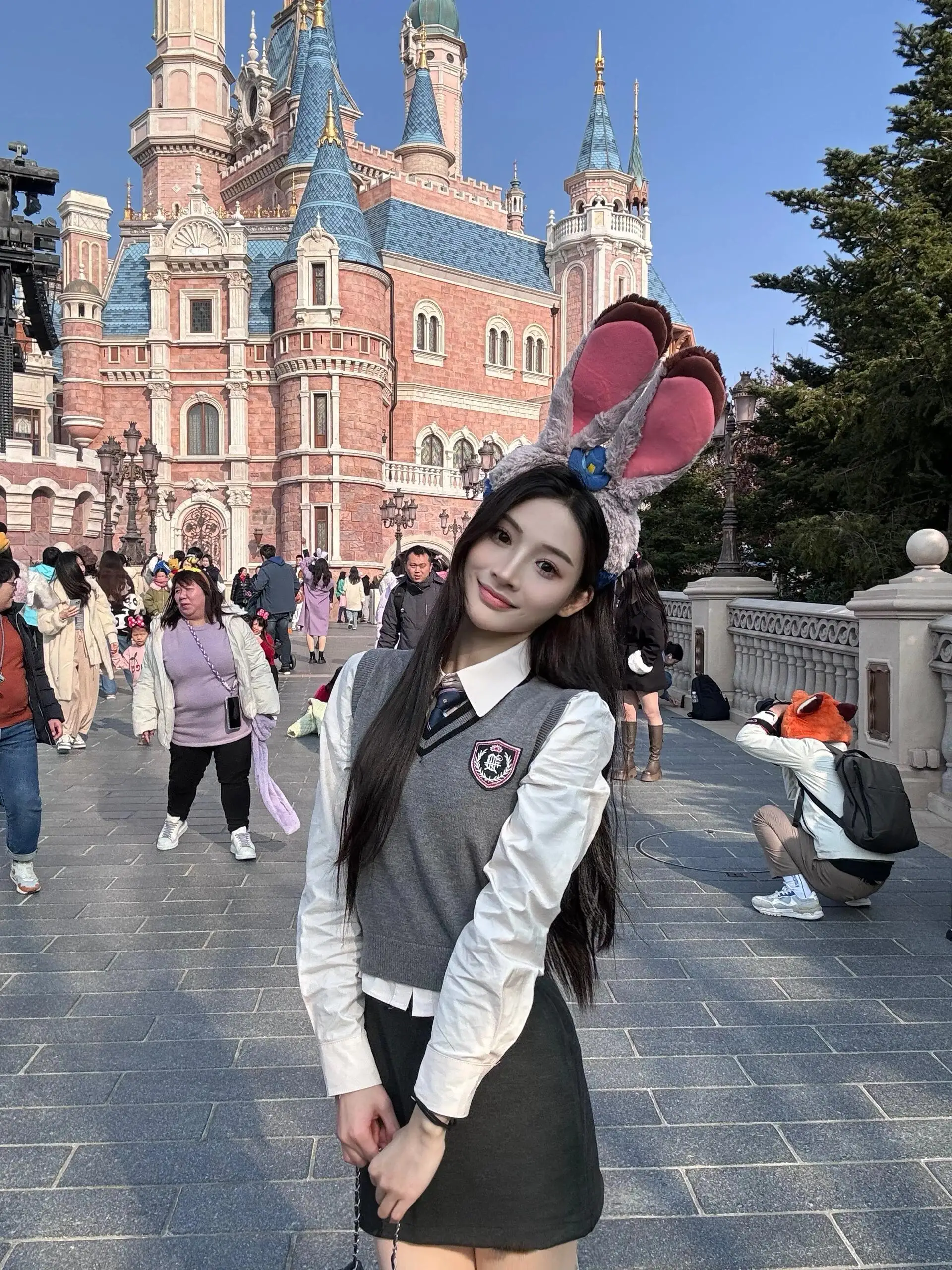 Set orm JK lavorato a maglia rosa pastello con irt e gonna loween Outfit School orm Ensemble Donna 8-25 anni