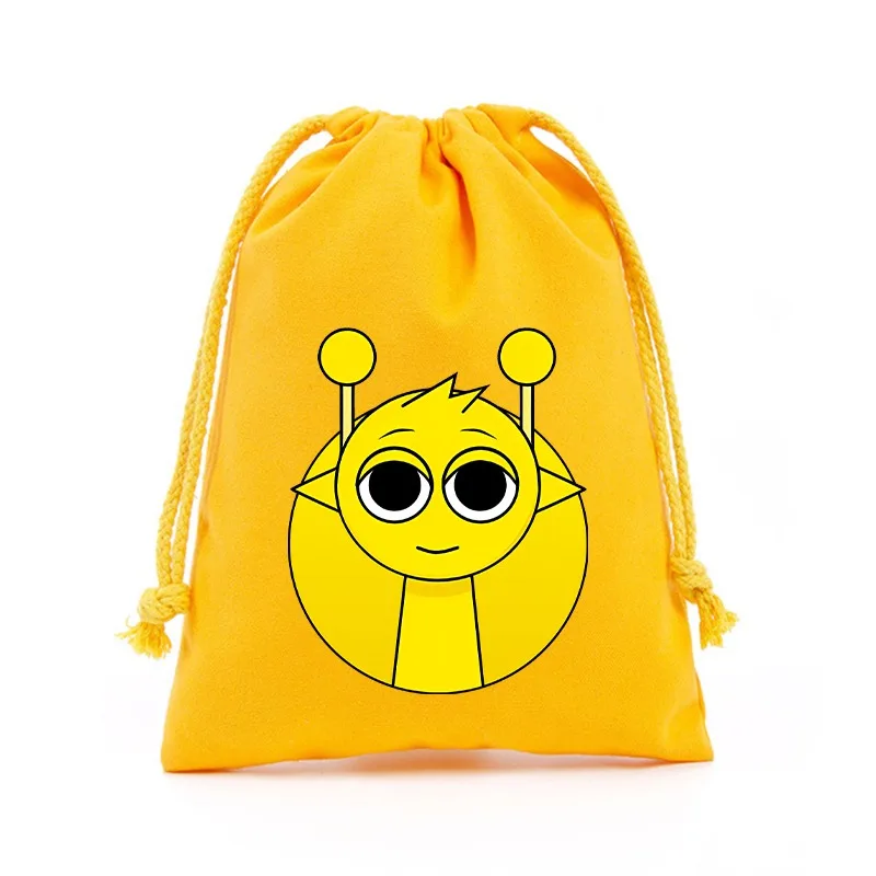 Sprunki Drawstring Bag for Boys Girls Cartoon Anime Fashion Home Dustproof Storage Pouch Jewelry Protect Draw String Bags Gifts