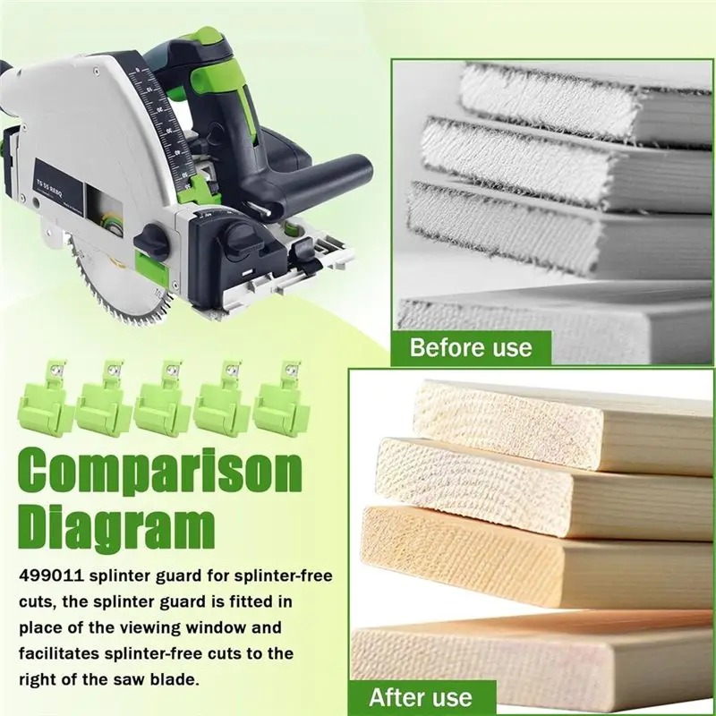 AEE6-499011 Splinter Guard For Festool Track Saw TS 55 R, TS 55 F, TSC 55, TSC 55 K - 5 Pcs
