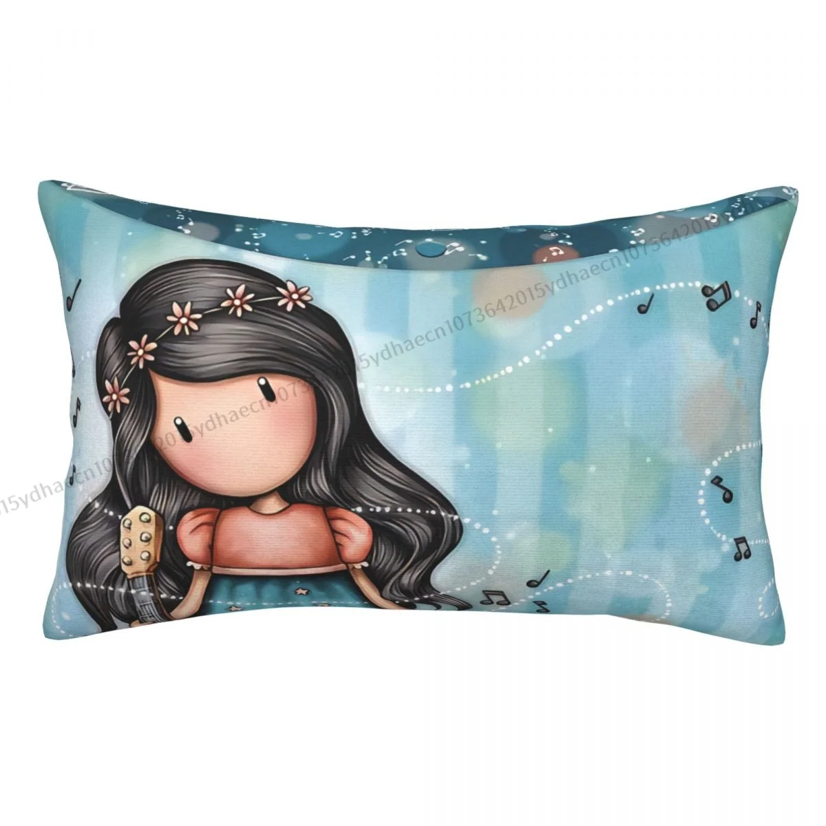 Sea Girl Hug Pillowcase Santoro Gorjuss Manga Cute Girl Backpack Cojines Garden Printed Office Pillow Covers Decorative