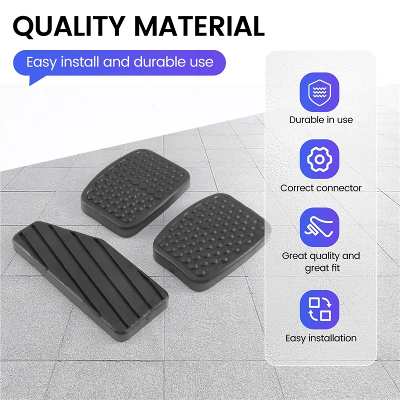 NEW-3PCS سيارة مسرع مخلب بدال فرامل وسادة مطاطية دواسة مجموعة غطاء لسوزوكي سويفت 49451-60B00