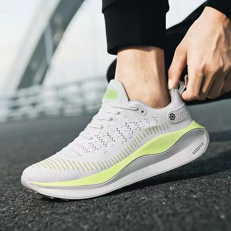 

Мужские кроссовки для бега с карбоновой пластиной, амортизирующие спортивные тренировочные кроссовки для бега, женские удобные теннисные туфли с сеткой, кроссовки унисекс