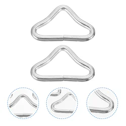 40 PCS Trampoline Triangle Ring Kid Rings Handbag Jumping Bed Metal Galvanized Steel Wire V-Ring Strap Child Heavy Duty