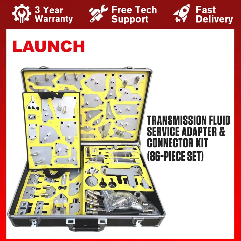 

LAUNCH Aluminum Alloy Transmission Oil Replacement Gearbox Quick Adapter ATF Connector , Transmission fluid service adapters Kit