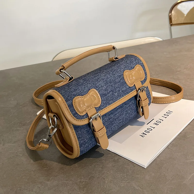 

​​2025 Summer Sweet College Style Crossbody Bag for Women Minimalist Shoulder Purse Fashionable Small Square Handbag Cute Casual