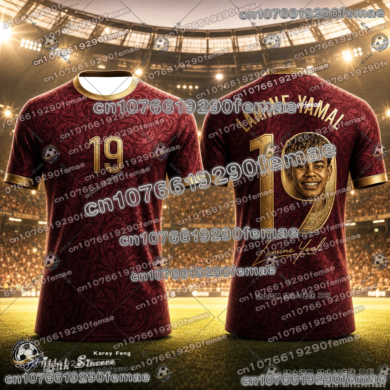 Lamine Yamal Memorial Soccer Fan T Shirt 3D Printed Breathable Short Sleeve Jersey Style Casual Sports Top For Kids Summer