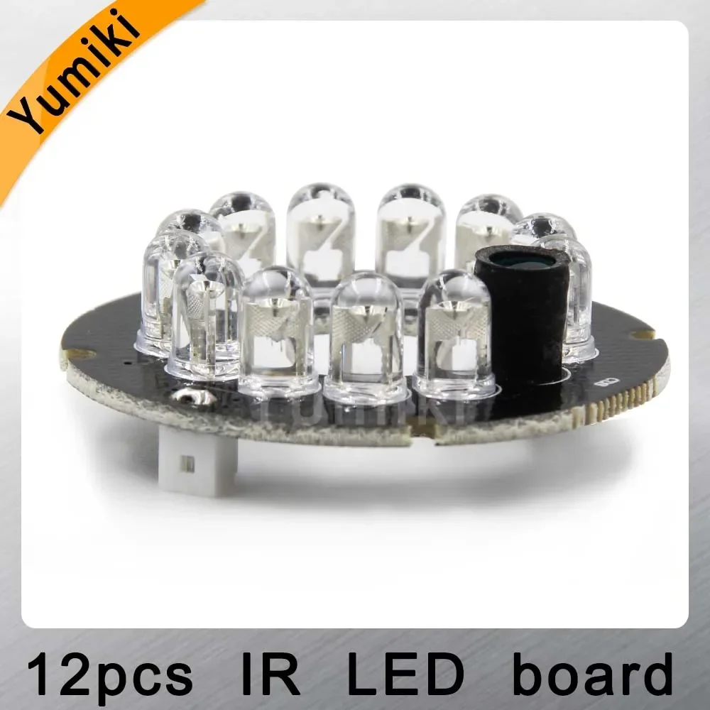 Yumiki Infrared 12 x 5 IR LED board for CCTV cameras mini camera night vision (diameter 42mm)