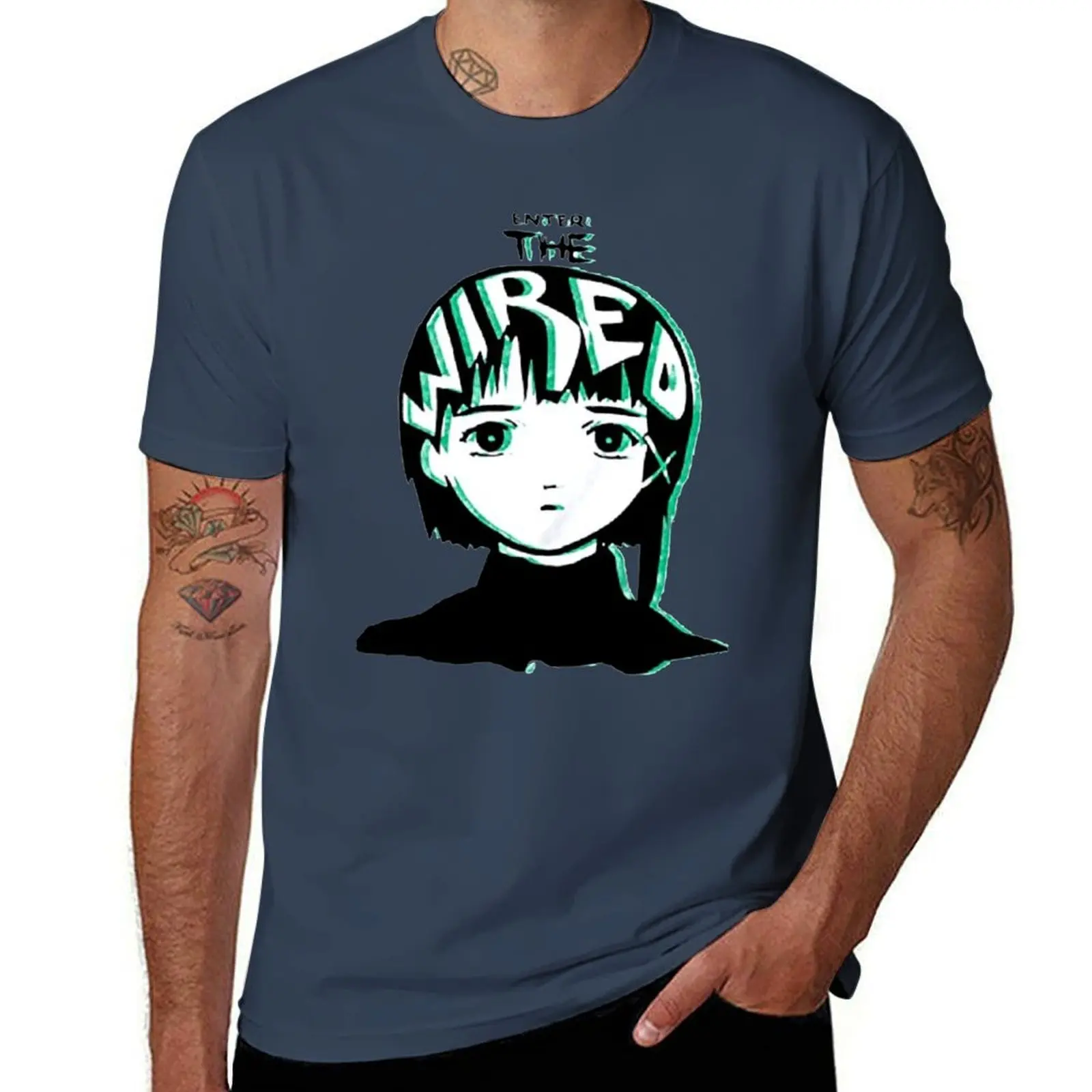 

Serial experiments lain T-Shirt Large Size Short Sleeve T-Shirt