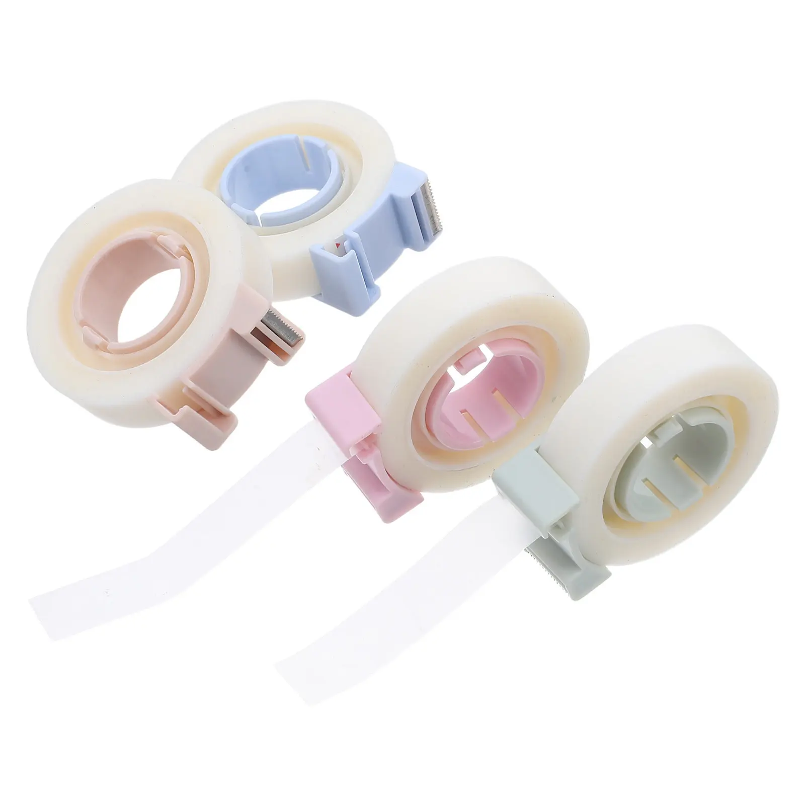 4Pcs Clear Correction Tape Invisible Stationery Tape with Handy Dispenser for Everyday Use Students Teachers Office Workers DIY