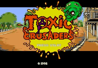 Toxic Crusaders 16bit MD Game Card For Sega Mega Drive For Genesis System