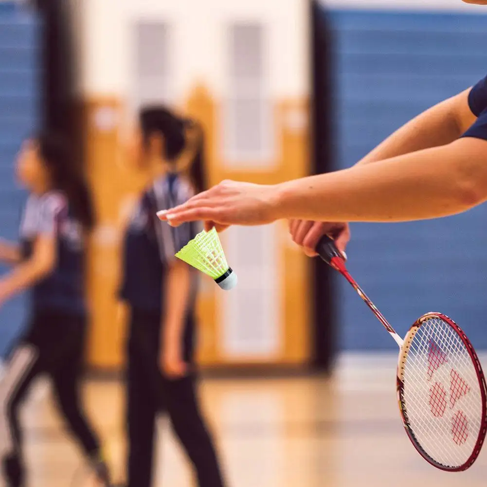 10 szt. Plastikowe piłki do badmintona przenośny trening sportowy lotki do badmintona artykuły outdoorowe sporty treningowe I2Z0