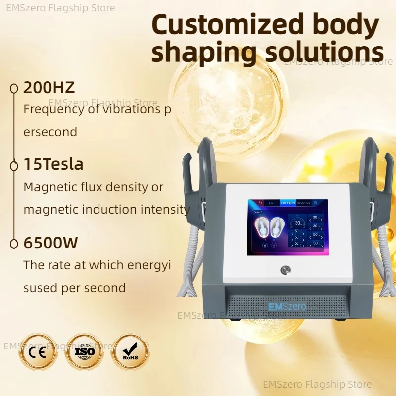 

EMS EMSzero Body Sculpting RF Electromagnetic Sculpt Muscle Stimulator Shaping Equipment for Salon Sculpt 6500W Machine