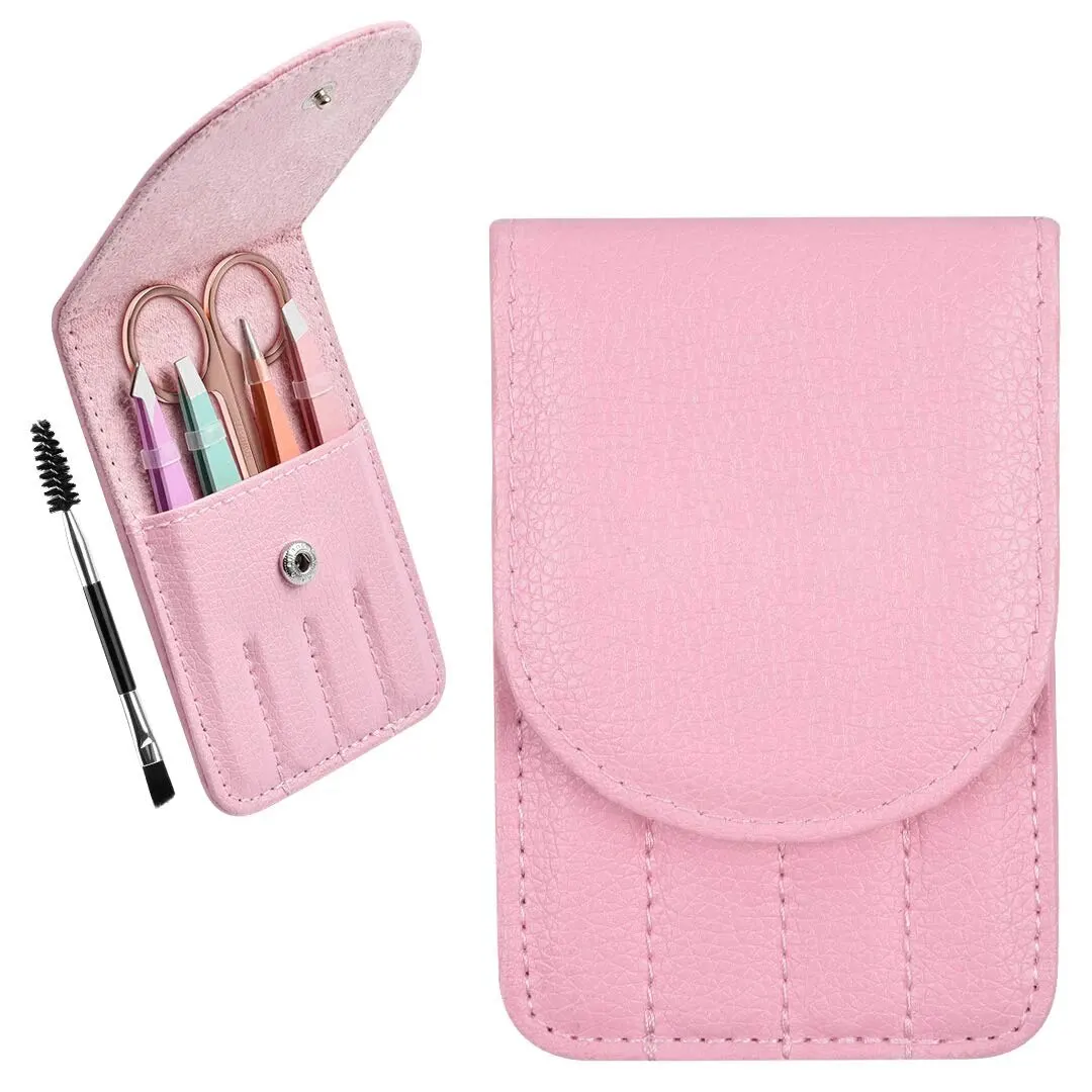 6 Pack Tweezers Set Professional Stainless Steel Curved Scissors for Women and Men Precision Tweezers Eyebrows for Ngrown Hair