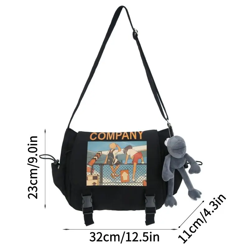 Messenger School Bag Man and Women Unisex Ladies Fashion Shoulder Bag Student Large Capacity Female Crossbody Bags Woman Packet