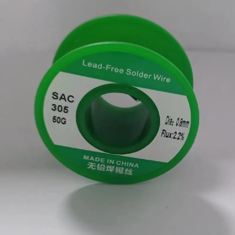 50g/roll lead-free silver containing tin wire environmentally friendly SAC305 soldering wire repair soldering wire rosin core so