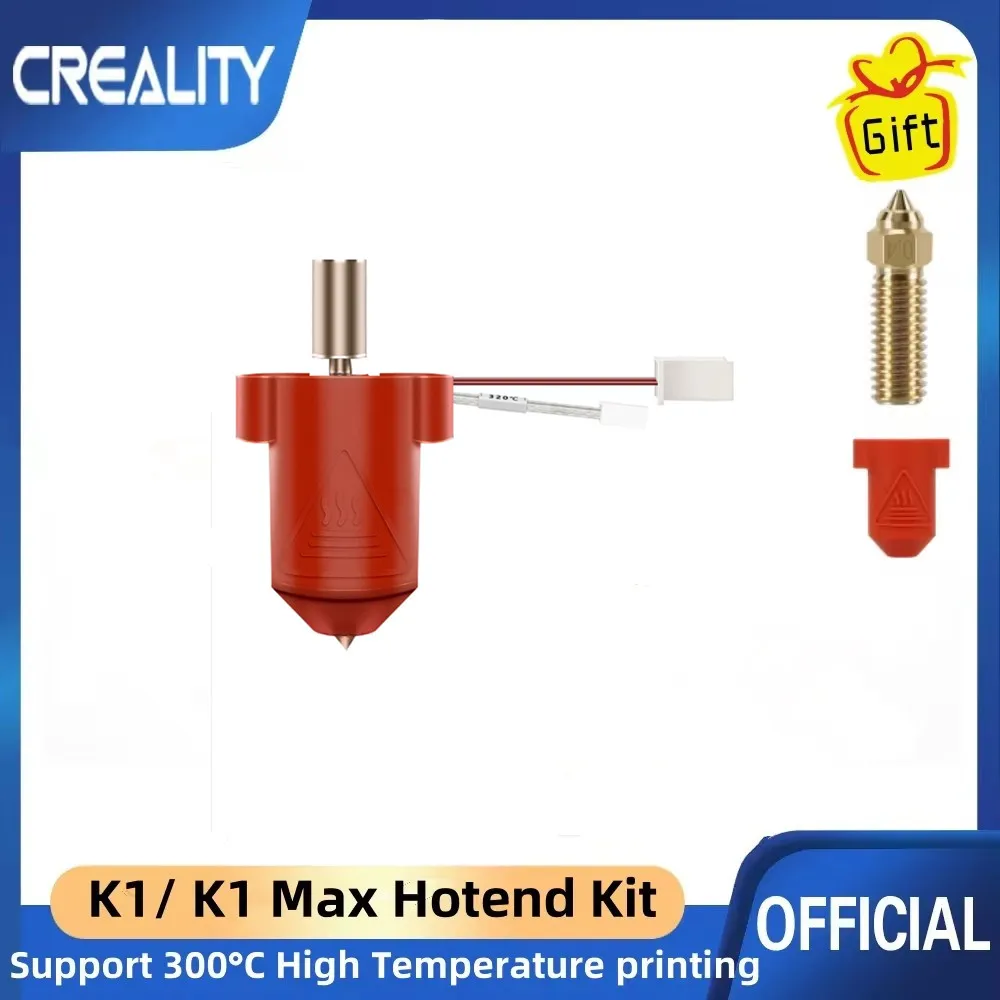 Creality K1/ K1 Max Upgraded Hotend Kit Ceramic Heating Block High Temperature Resistant Titanium Alloy Throat Hotend Kit