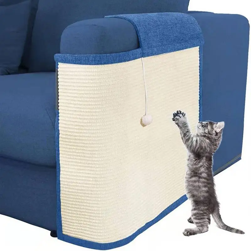 Imagem -02 - Sisal Cat Scratching Board Cat Scratcher Móveis Protetores de Sofá Tapete Sofá Cadeira Brinquedos Bola Durável