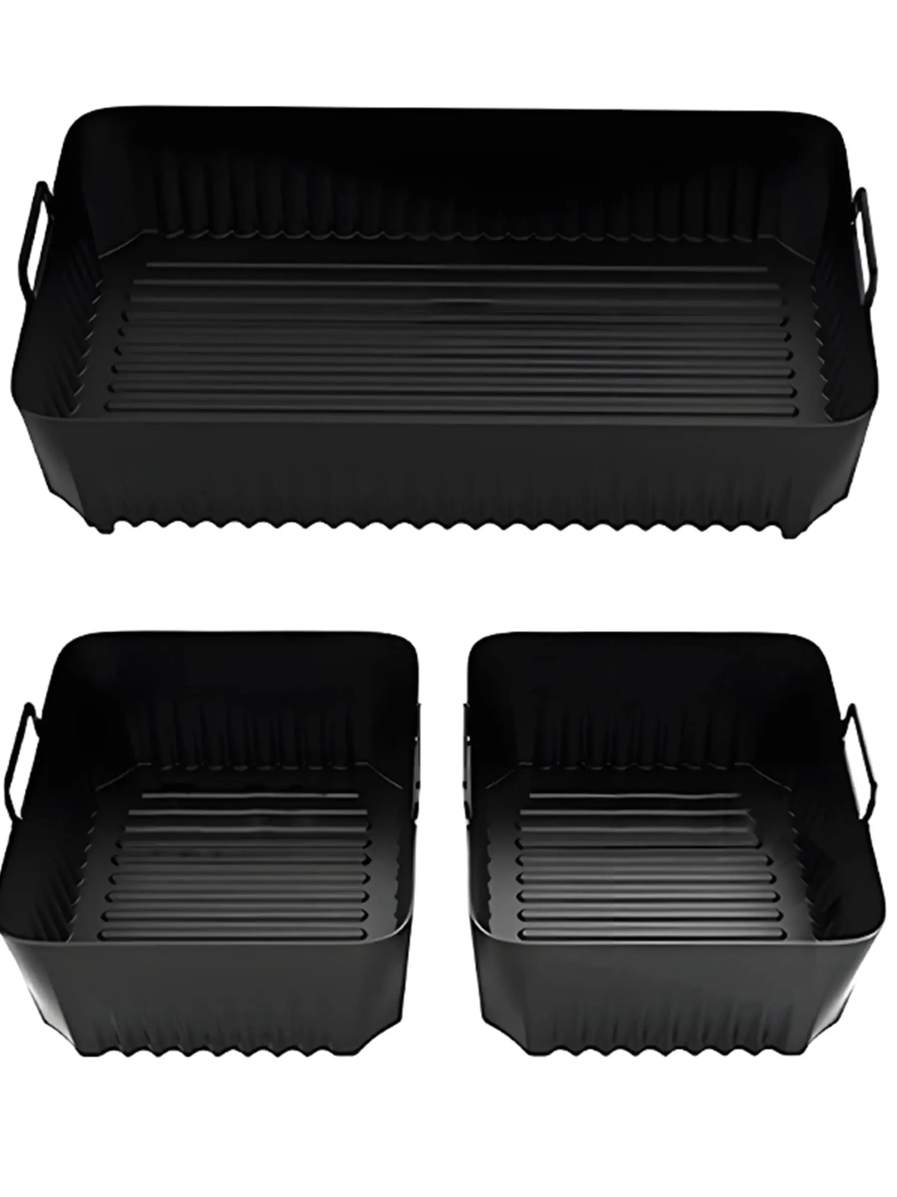 Revêtement de friteuse à Air en Silicone pour NinjaAF500, antiadhésif, résistant à la chaleur, facile à nettoyer, accessoire de cuisine, panier de friteuse à Air, poêle à Air