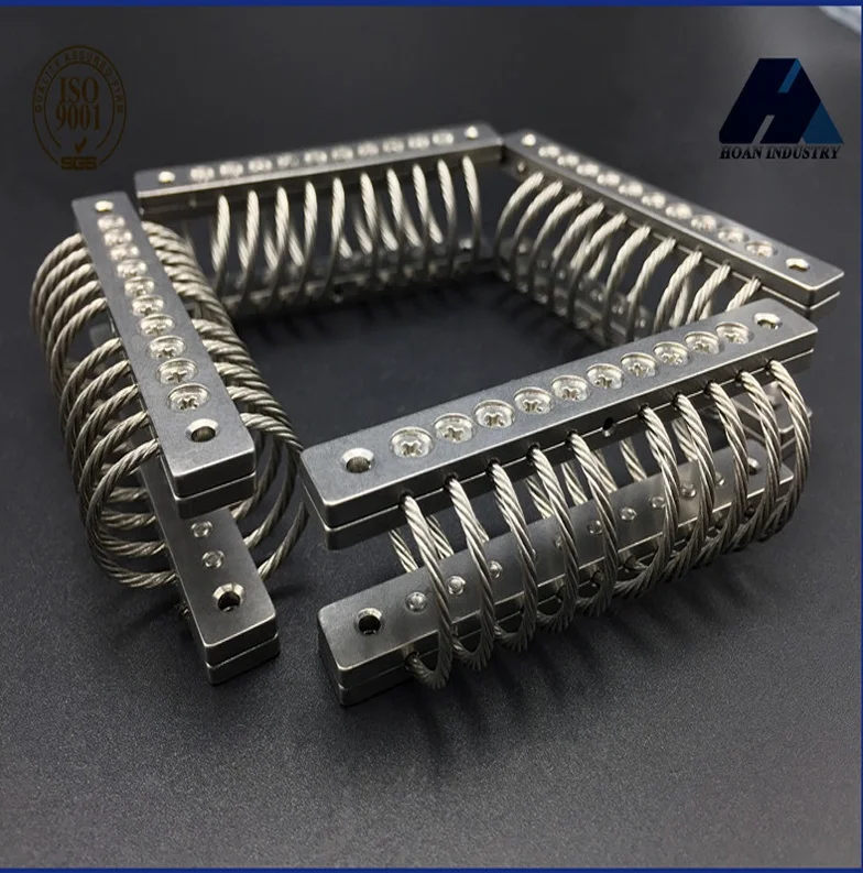 UAV 카메라 드론 내장형 전자 캐비닛 진동 충격 제어 JGX-0160D-2.2A 스테인레스 스틸 와이어 로프 아이솔레이터