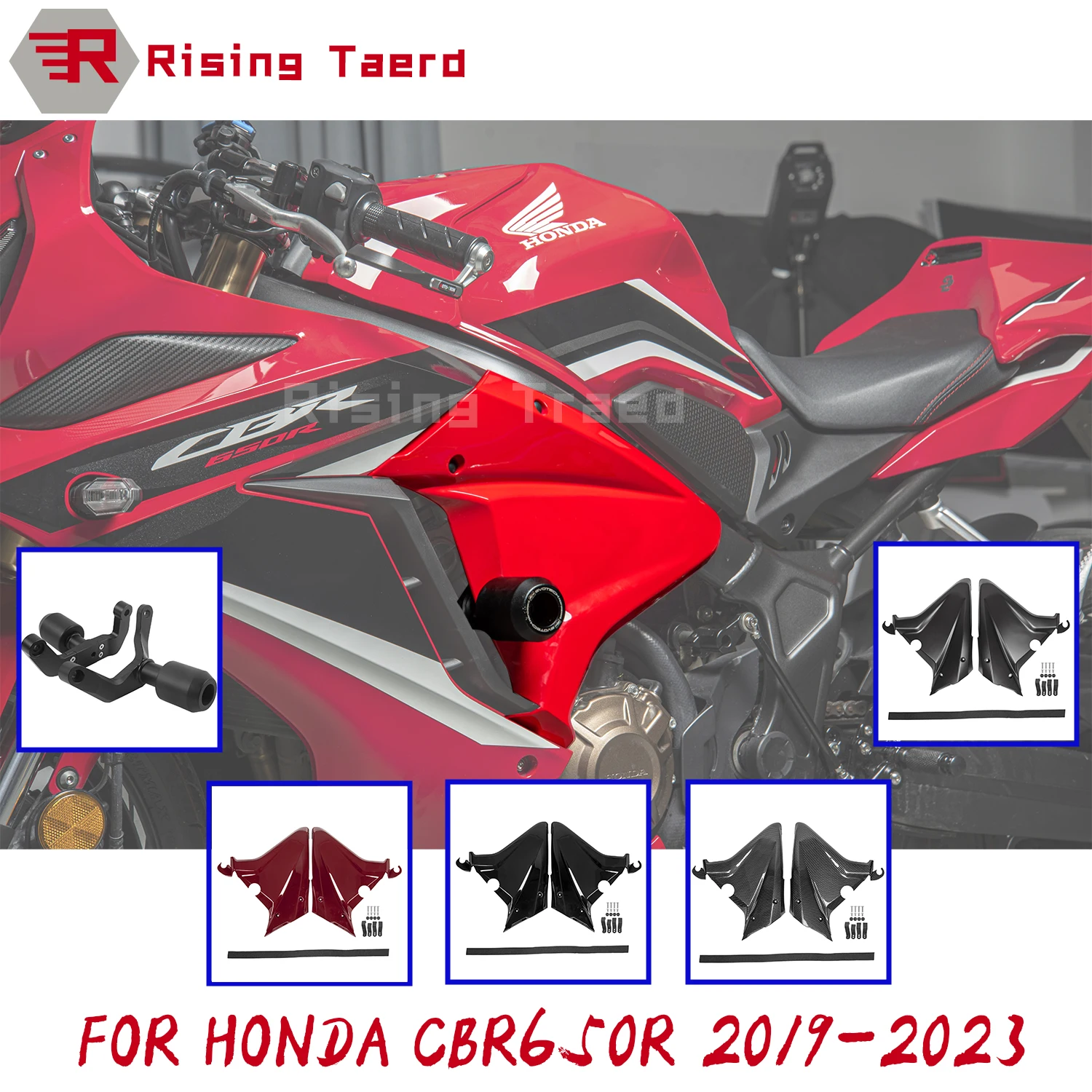 

Motorcycle CBR650R Frame Spoilers Body Side Cover Panel Frame Cowl Fairing For HONDA CBR 650R CBR650 R 2019 2020 2021 2022 2023