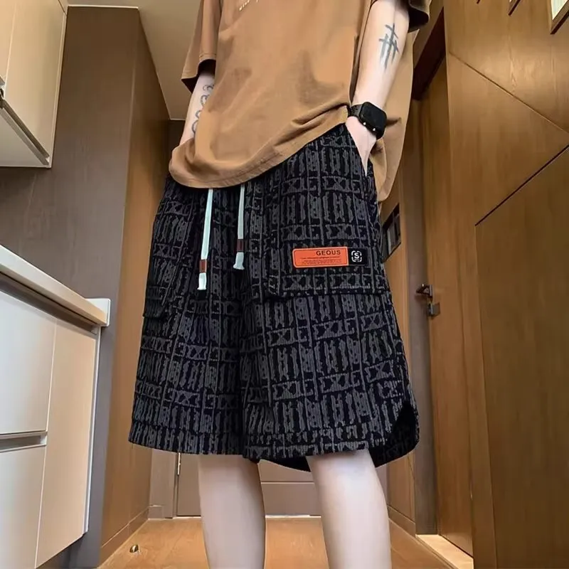 

Loose Fit Camouflage Workwear Pants with Pockets Ice Silk Loose Trousers for Men Autumn Winter Large Size Casual Trousers