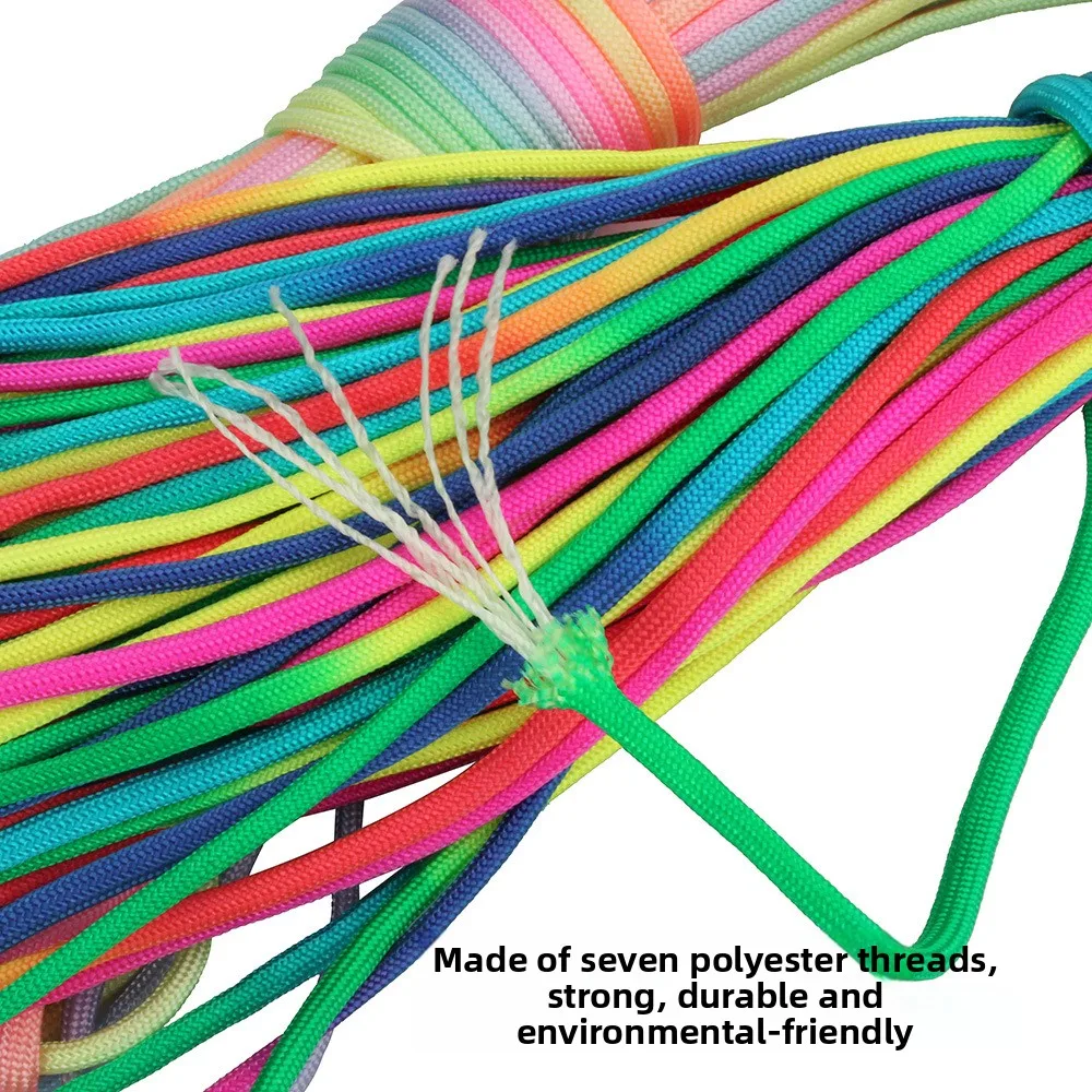 5mm Paracord, in Stock, Seven-core Climbing and Outdoor Rope, Survival Rope, Tent Rope, Handmade DIY Braided Rope