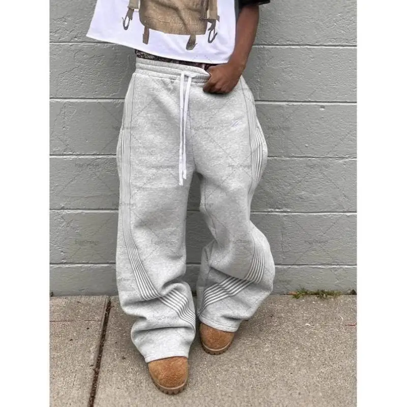 

New Men's Casual Pants High Waist Straight Leg Korean Sle Neutral High Quali Fabric Other Details as Picture owed