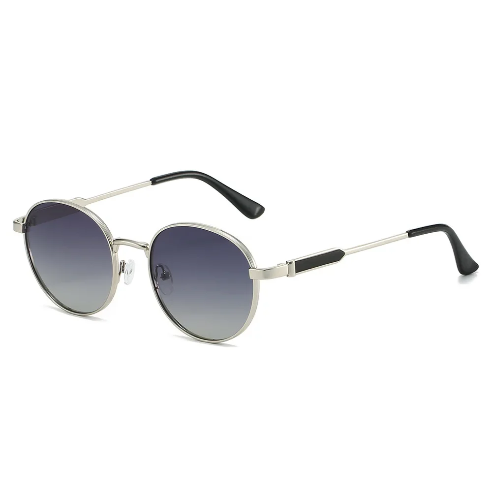 

Circle Round Sunglasses Stylish Vintage Summer Metal Frame Polarized Men's Sun Glasses UV400 Retro Shades for Women Men