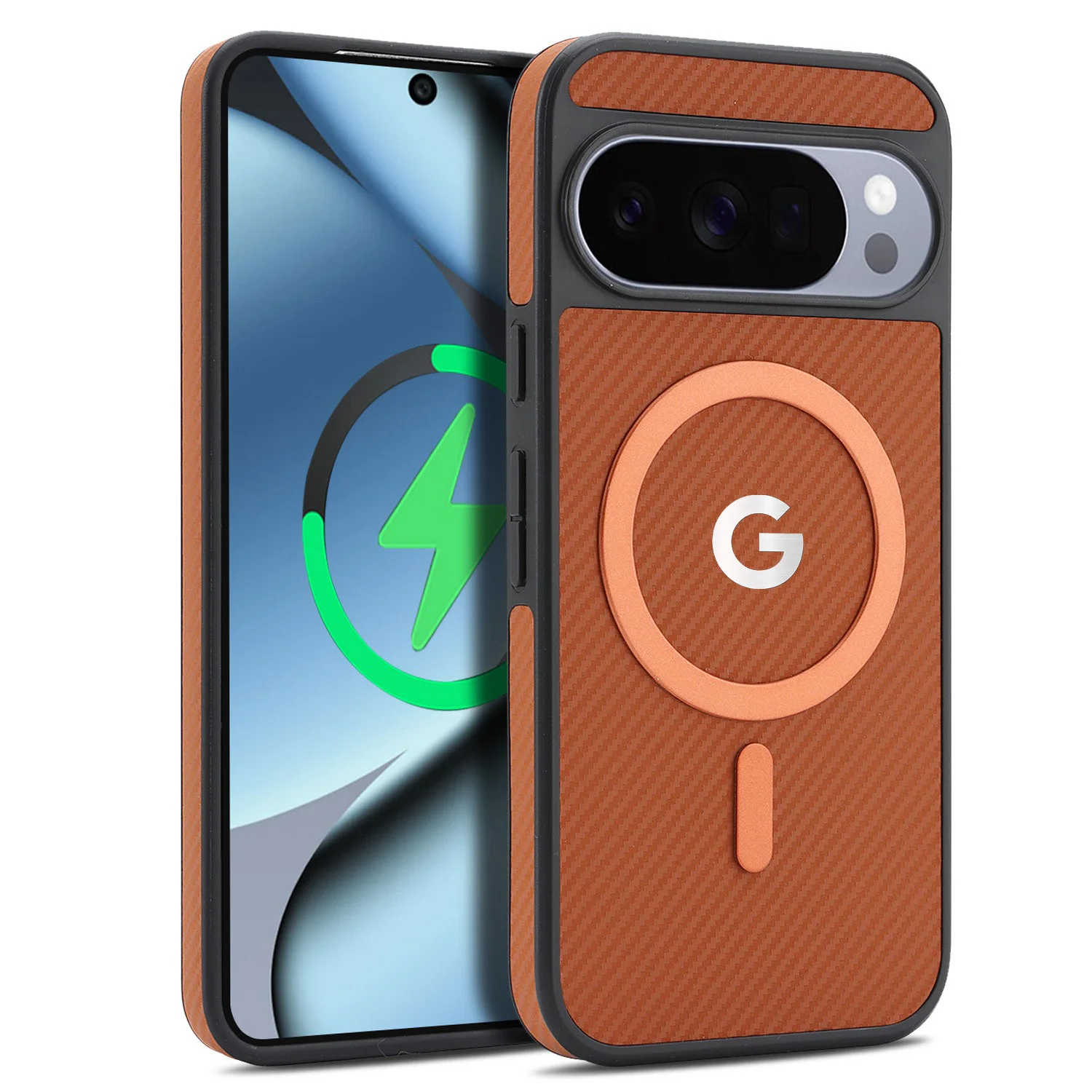 Capa de couro para celular sem fio