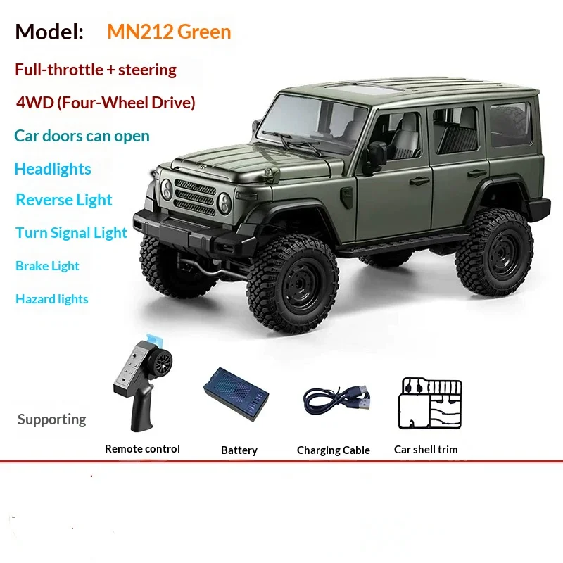 Mn Model Rc Off Road Car Mn212 4wd Climbing Car Simulation Modified Model All Terrain Rock Crawling Outdoor Hobby For Adult