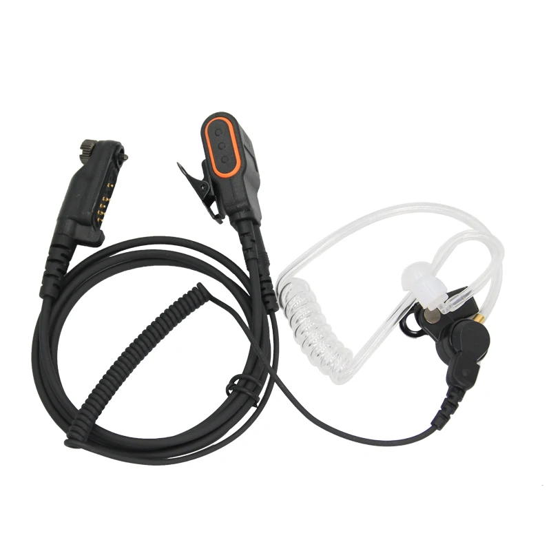 Mikrofon z przewodnikiem powietrznym i przyciskiem PTT do zestawu słuchawkowego walkie-talkie PD685 PD600 PD662 PD605 PD602 PD606 PD680 X1P X1E Słuchawki radiowe — zdjęcie produktu 5