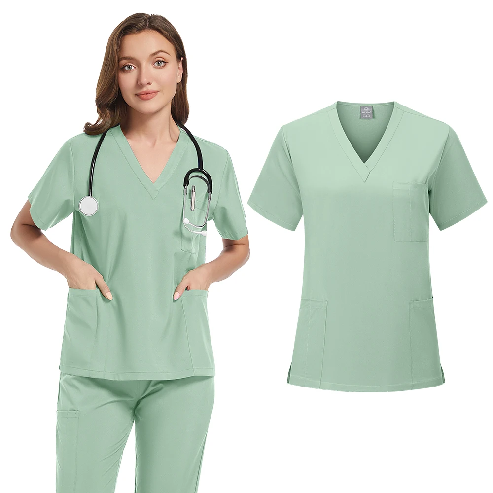 Nuove uniformi mediche di moda set di scrub per donna medici ospedalieri accessori per infermieri clinica odontoiatrica salone di bellezza Spa abbigliamento da lavoro panno