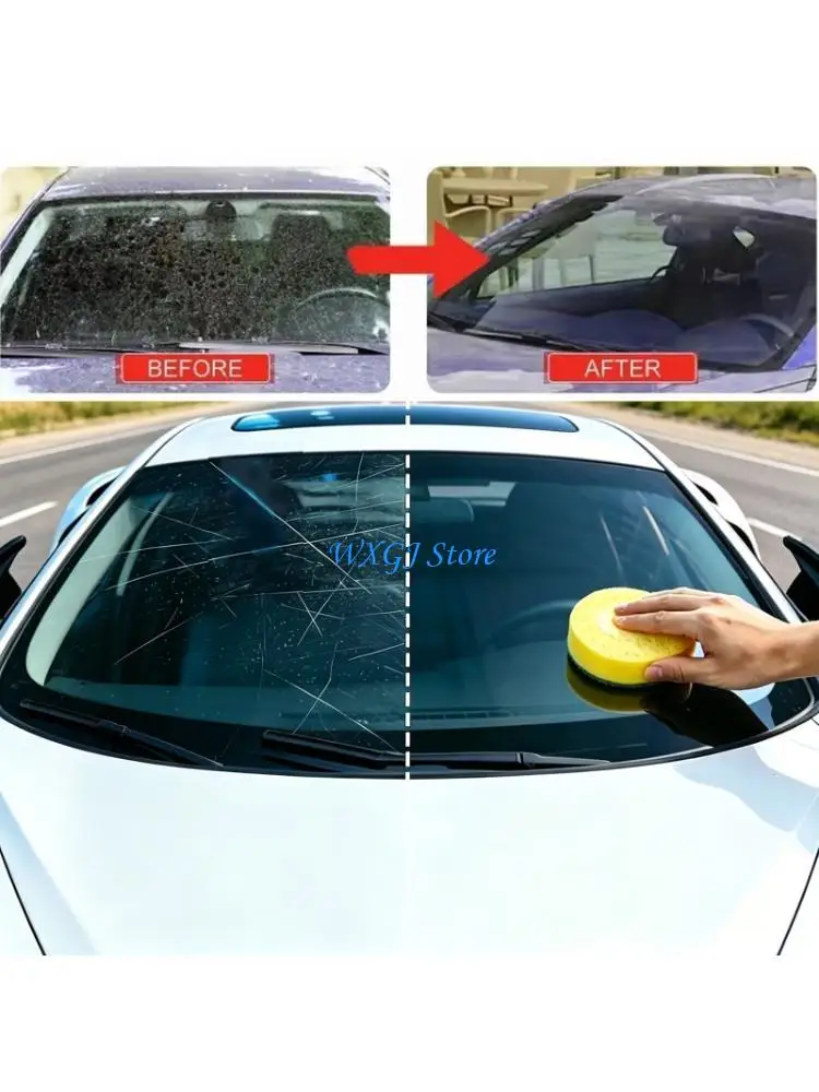 37JE Car Glass Polishing Paste Windshield Coating Repair Scratch Removal Tool Set