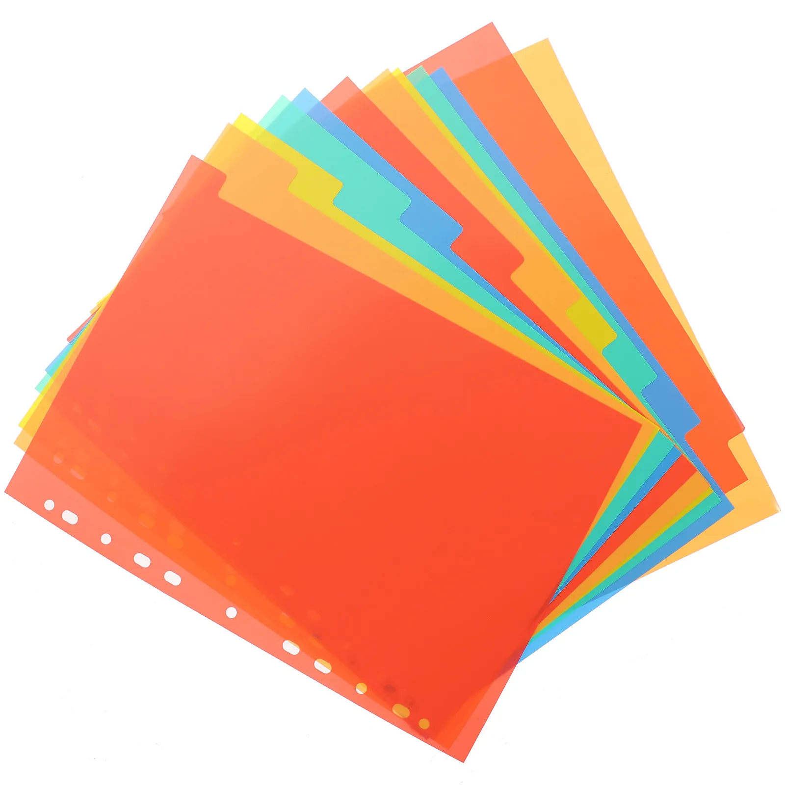 A4 Folder Dividers Aesthetic Notebook Index Dividers for Binder Organization Page Markers School Office Supplies