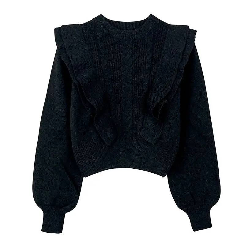 Sweater Women O-neck Winter All-match Pullover Female Long Sleeve Slim Elastic Basic Knit  Soft Warm Tops  G185