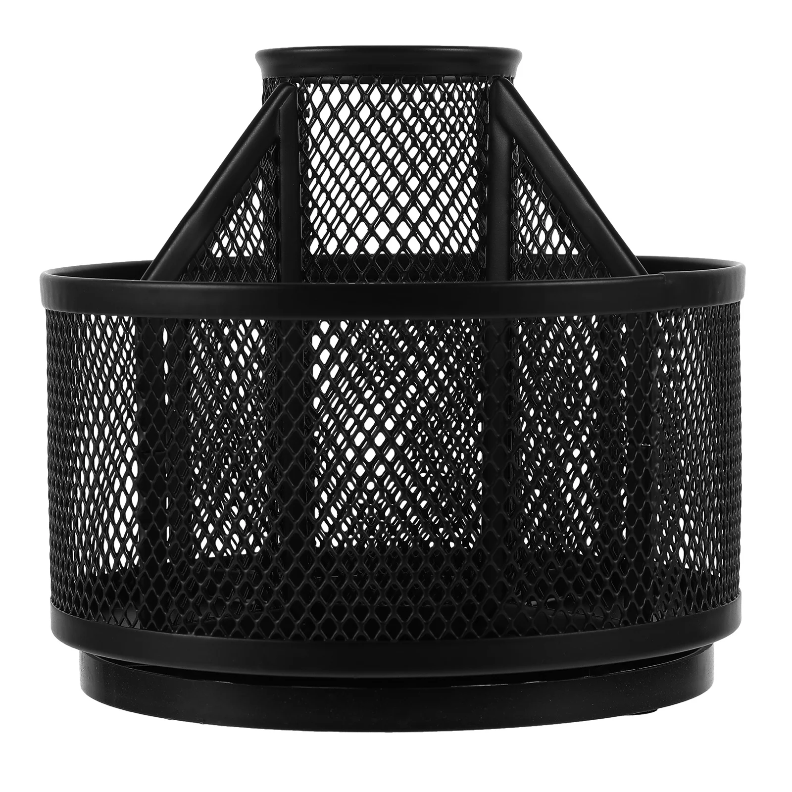 

Metal Rotating Pen Holder 360 Degree Desk Organizer Spacious Stationery Storage Multi Functional Stylish Design