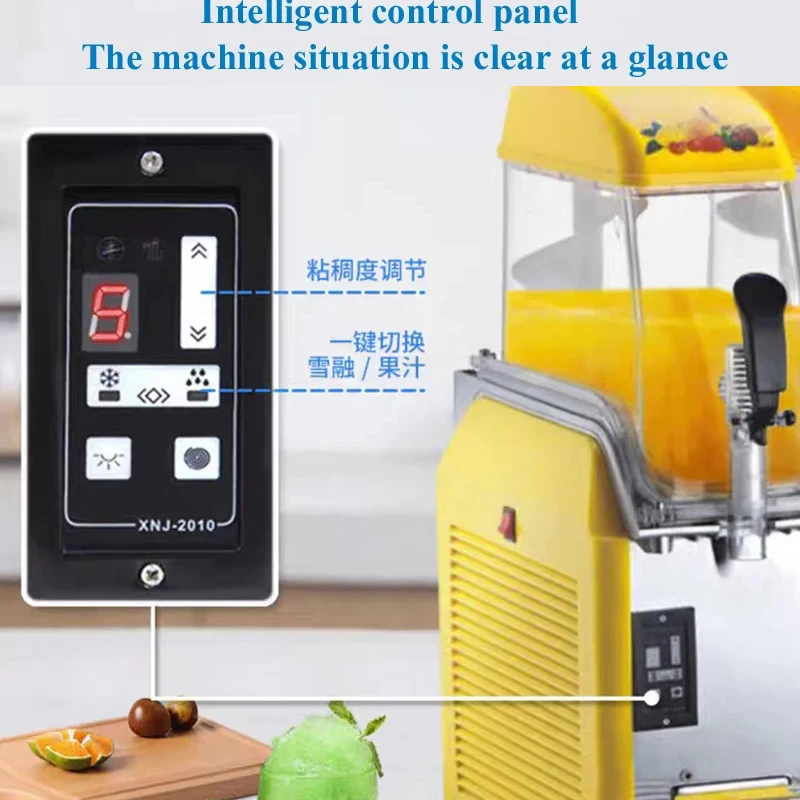 

Household Snow Melting Machine 150W Multifunctional Ice Cream Slush Machine Smoothie Machine Granizing Machine