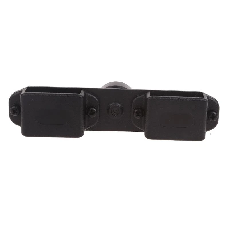 W89C Walkie Holder Attachment Versatile Radio Mount Plastic Mount Radio & Car Microphone Securely Hang Two Radios Durable