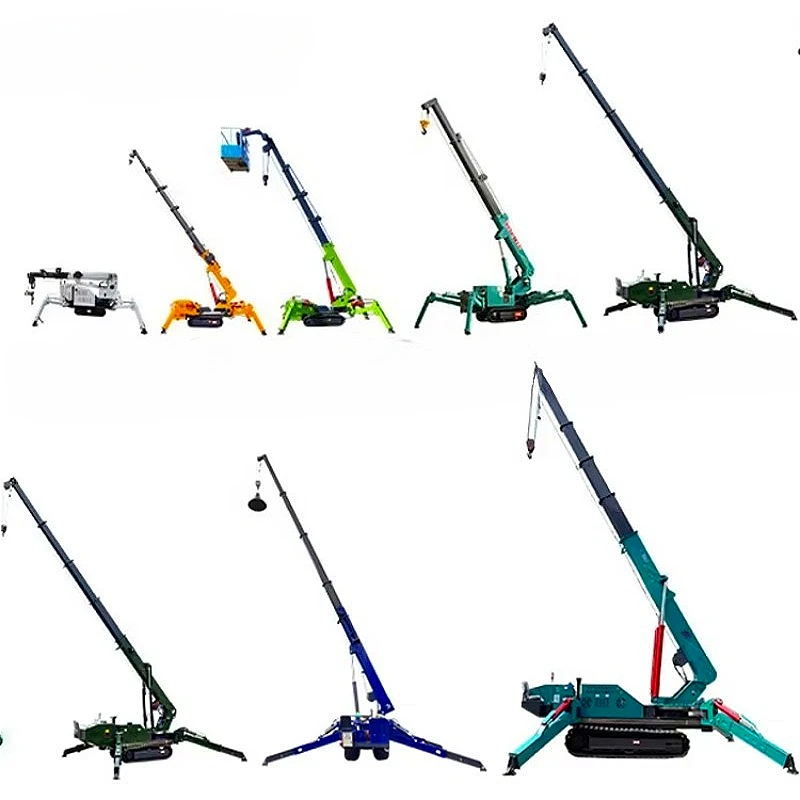 Telescopic Boom Spider Crane Extendable Crawler Lift for High Reach Construction Work Customized Adjustable Range Machine Sale