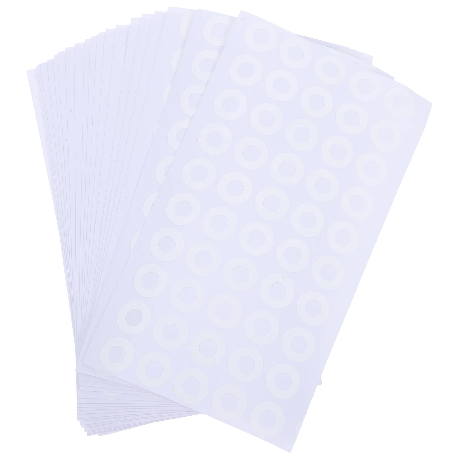 1000 Pcs Tabs Loose-leaf Round Hole Stickers White Circles Binder Reinforcement Reusable Labels Blank Punch Paper