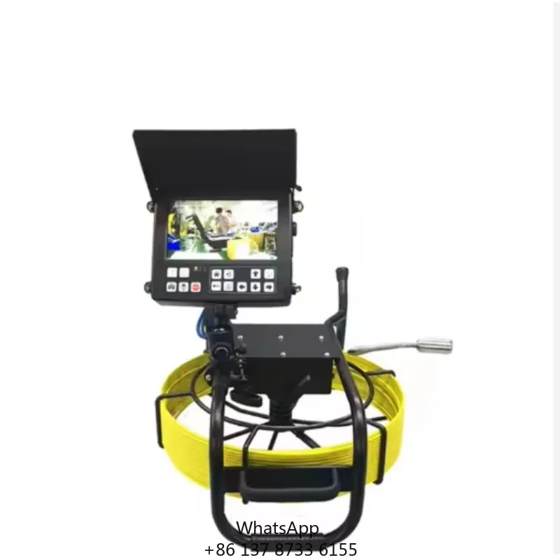 GV8-WS23 New Type 23mm Self-Leveling Camera Head Sewer Pipe Inspection Camera Kit With Meter Counter And Transmitter Function