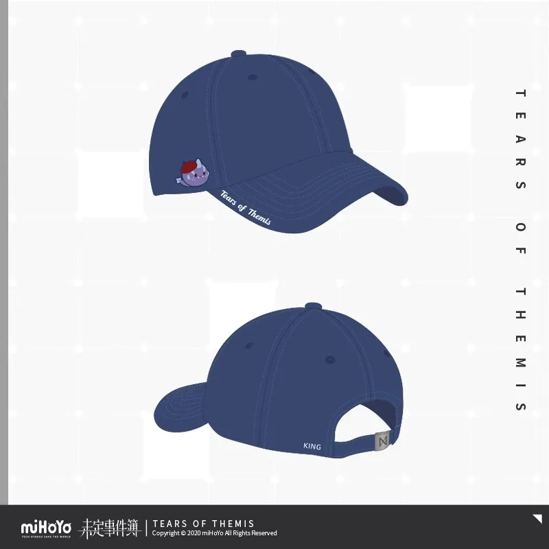 Oficial miHoYo Tears of Themis serie de acompañamiento gorra de béisbol bordada miHoYo genuino Anime juego sombrero