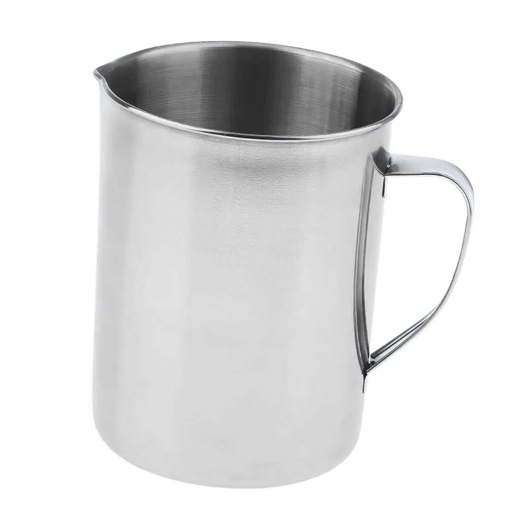 Stainless Steel Handle Water Liquid Measurement Cup Mug 2000 Ml